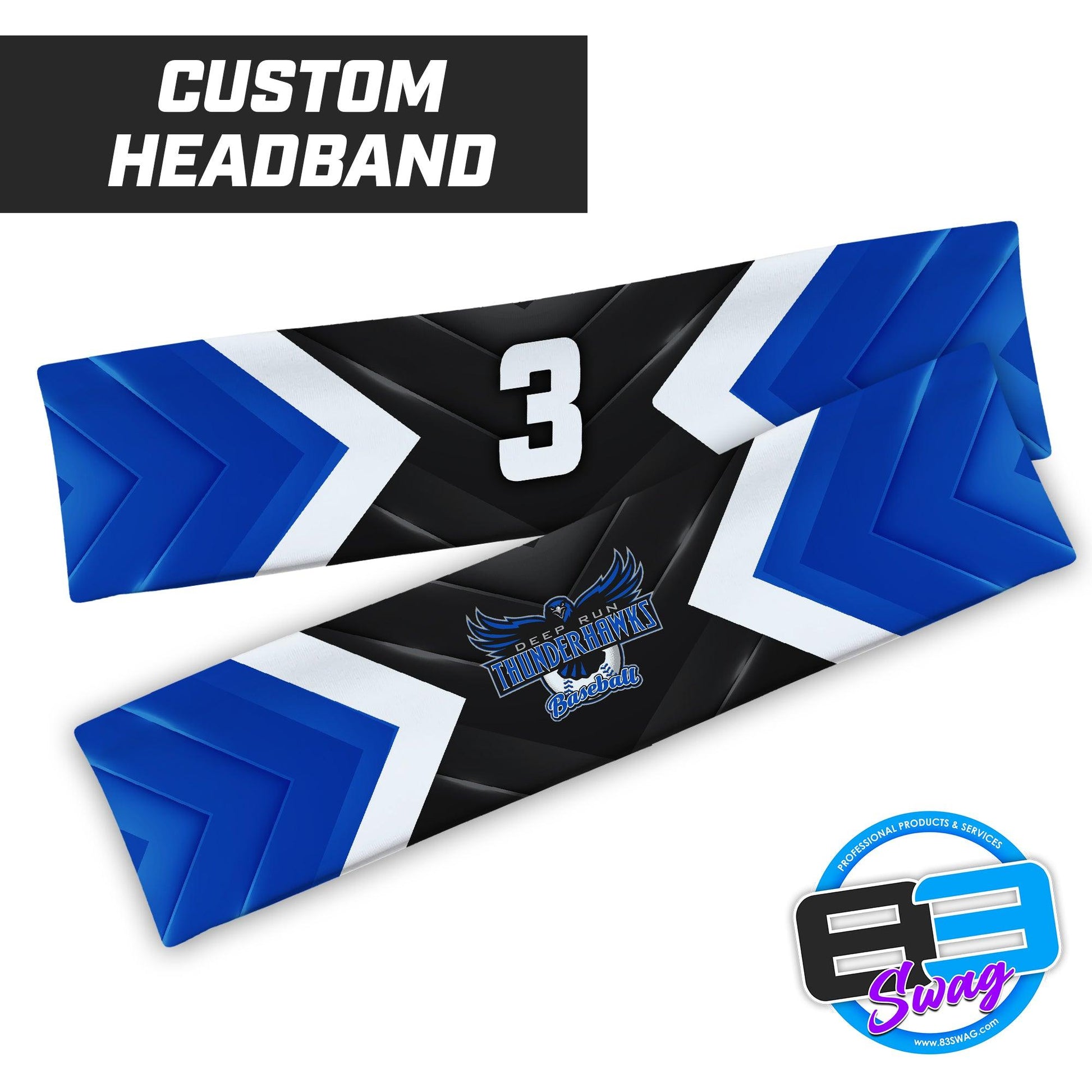 Deep Run Thunderhawks Baseball - Headband - 83Swag