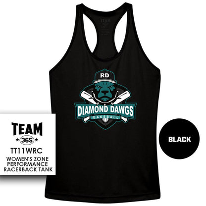 Diamond Dawgs 2024 Edition - Performance Women’s Racerback T - MULTIPLE COLORS AVAILABLE - 83Swag
