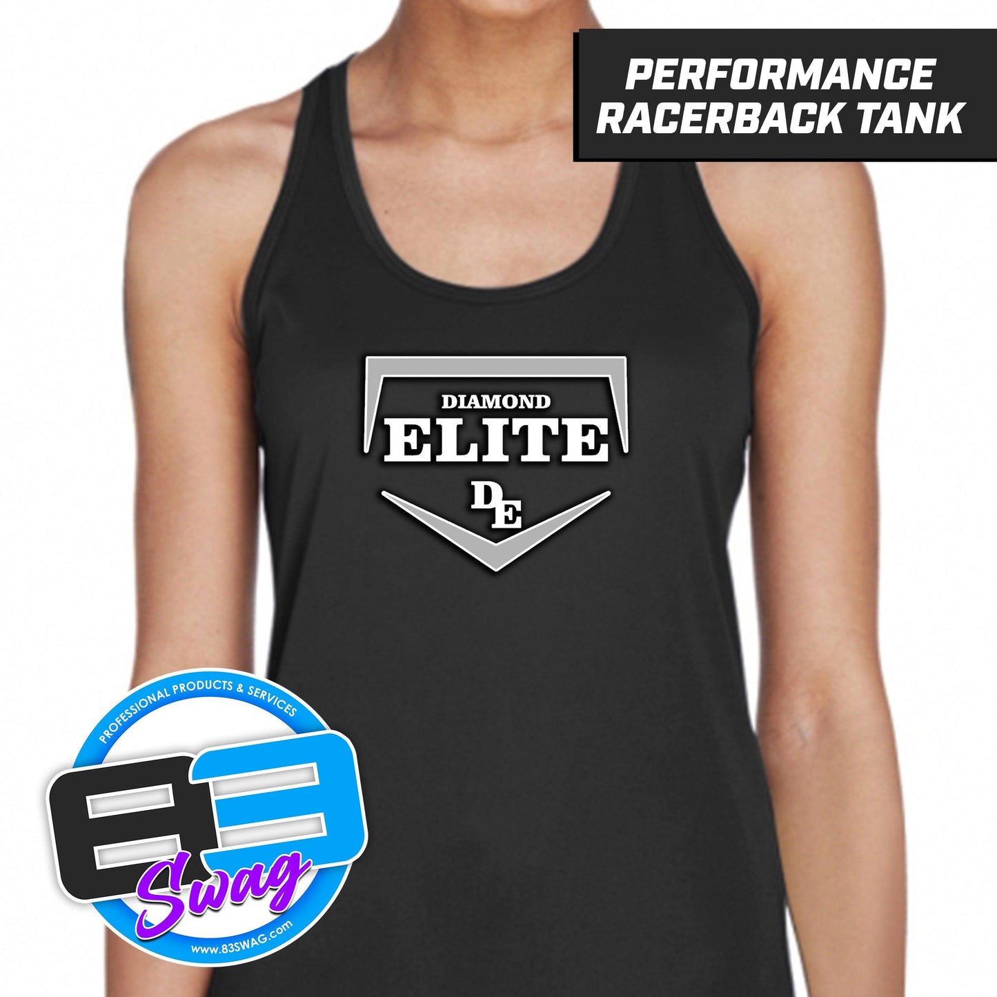 Diamond Elite Softball - Women's Zone Performance Racerback Tank - 83Swag