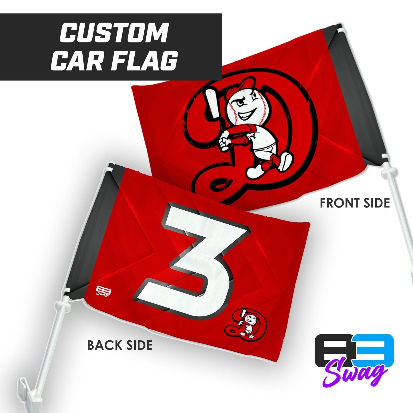 Dingers Baseball - Car Flag - 83Swag