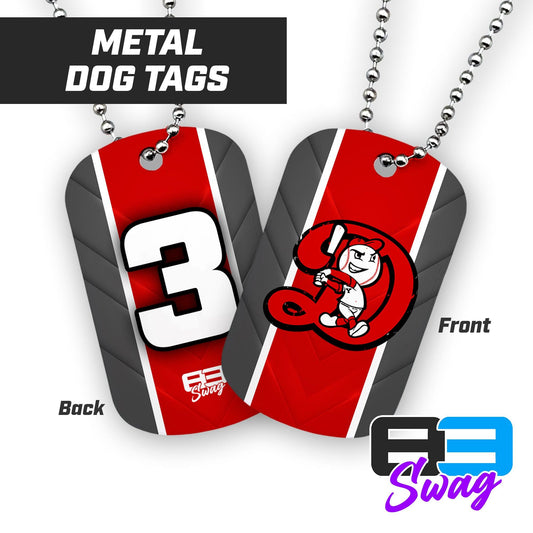 Dingers Baseball - Double Sided Dog Tags - Includes Chain - 83Swag