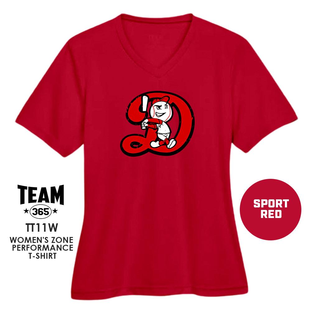 Dingers Baseball V1 - Cool & Dry Performance Women's Shirt - MULTIPLE COLORS AVAILABLE - 83Swag