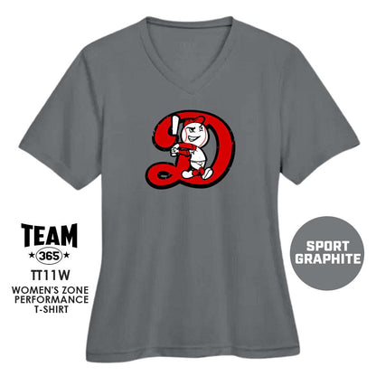 Dingers Baseball V1 - Cool & Dry Performance Women's Shirt - MULTIPLE COLORS AVAILABLE - 83Swag