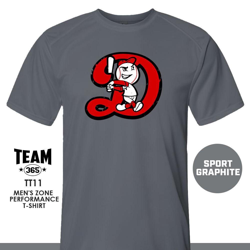 Dingers Baseball - V1 - Crew - Performance T-Shirt - MULTIPLE COLORS AVAILABLE - 83Swag