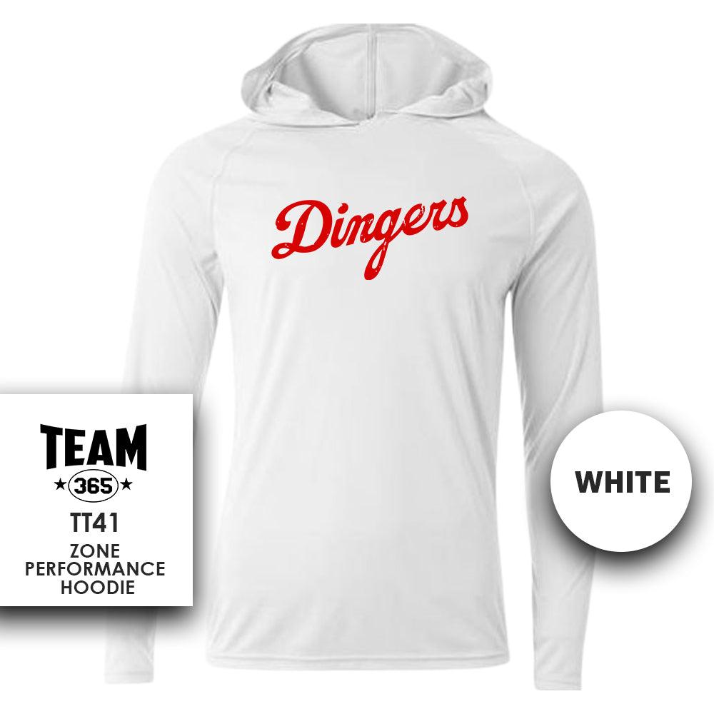 Dingers Baseball V2 - Lightweight Performance Hoodie - MULTIPLE COLORS - 83Swag