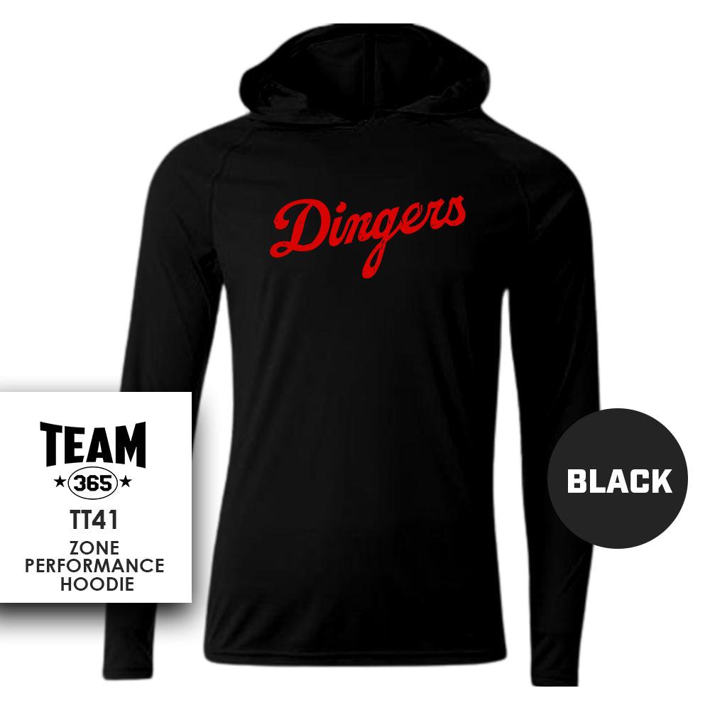 Dingers Baseball V2 - Lightweight Performance Hoodie - MULTIPLE COLORS - 83Swag