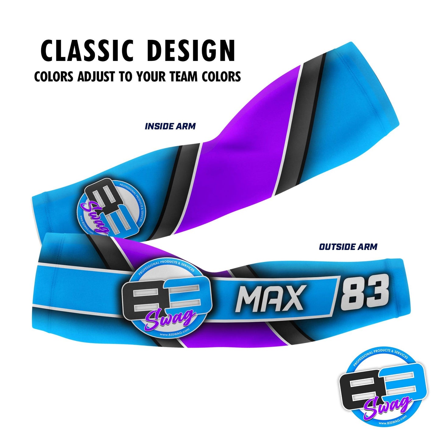 DIY - Custom Arm Sleeves - Supply Your Own Logo or Full Artwork! - 83Swag