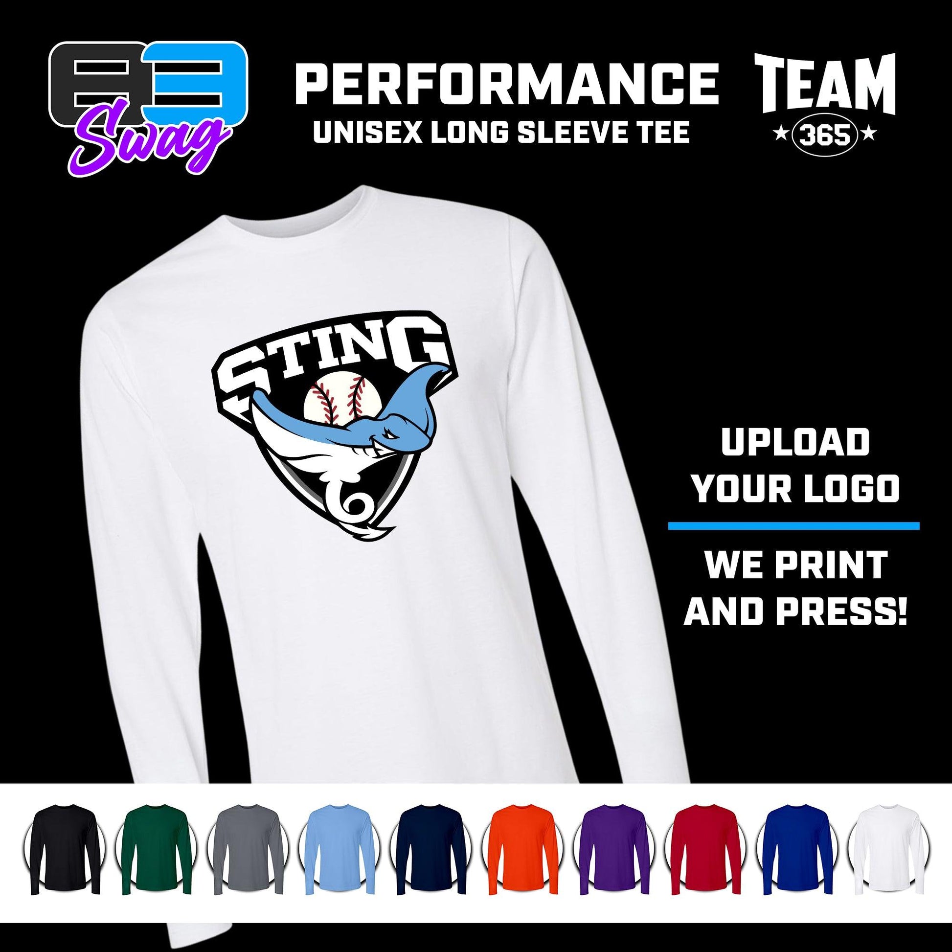 DIY Performance Apparel - Lightweight Performance Long Sleeve Tee - MULTIPLE COLORS - 83Swag