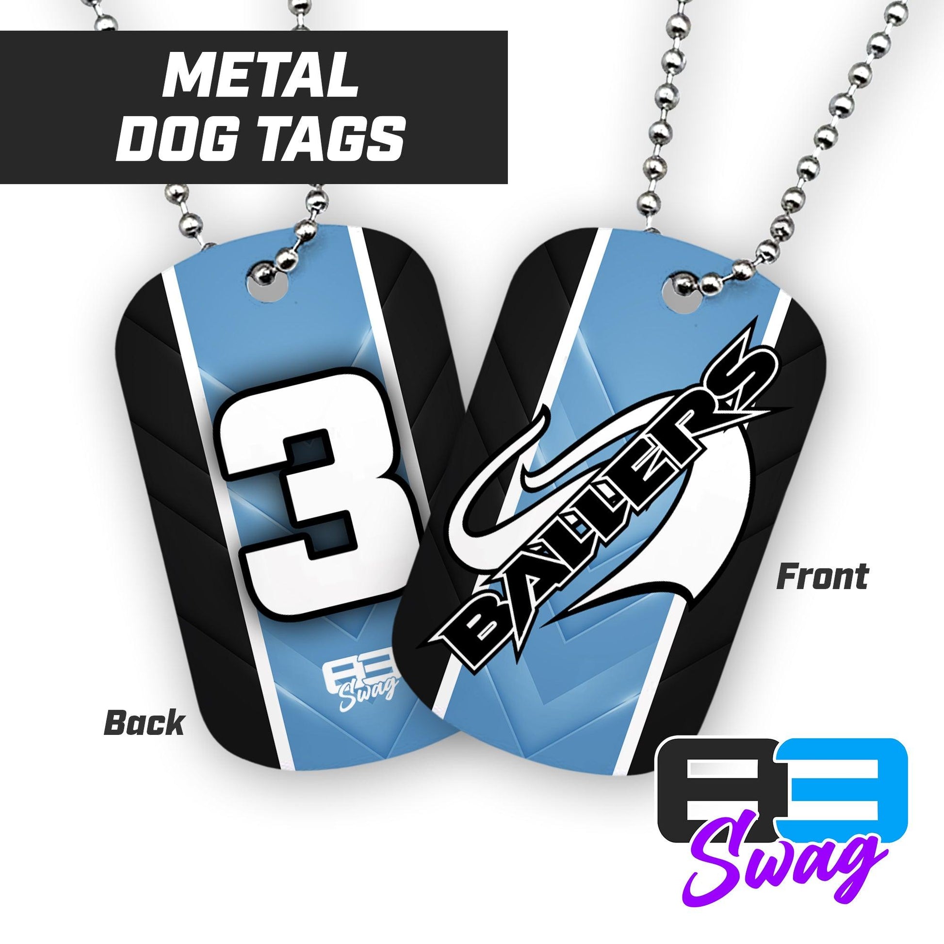 Double Sided Dog Tag - Ballers - 83Swag