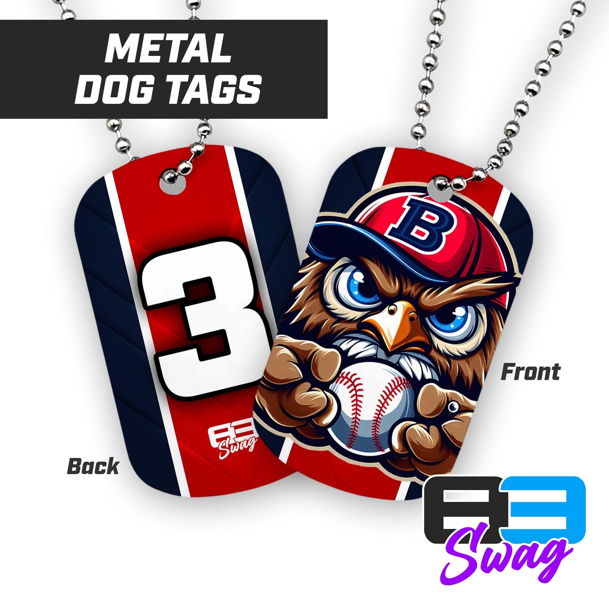 Double Sided Dog Tag - Bay Area Barnstormers - 83Swag