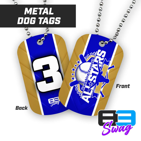 Double Sided Dog Tag - Hamshire-Fannett All Stars Baseball - 83Swag