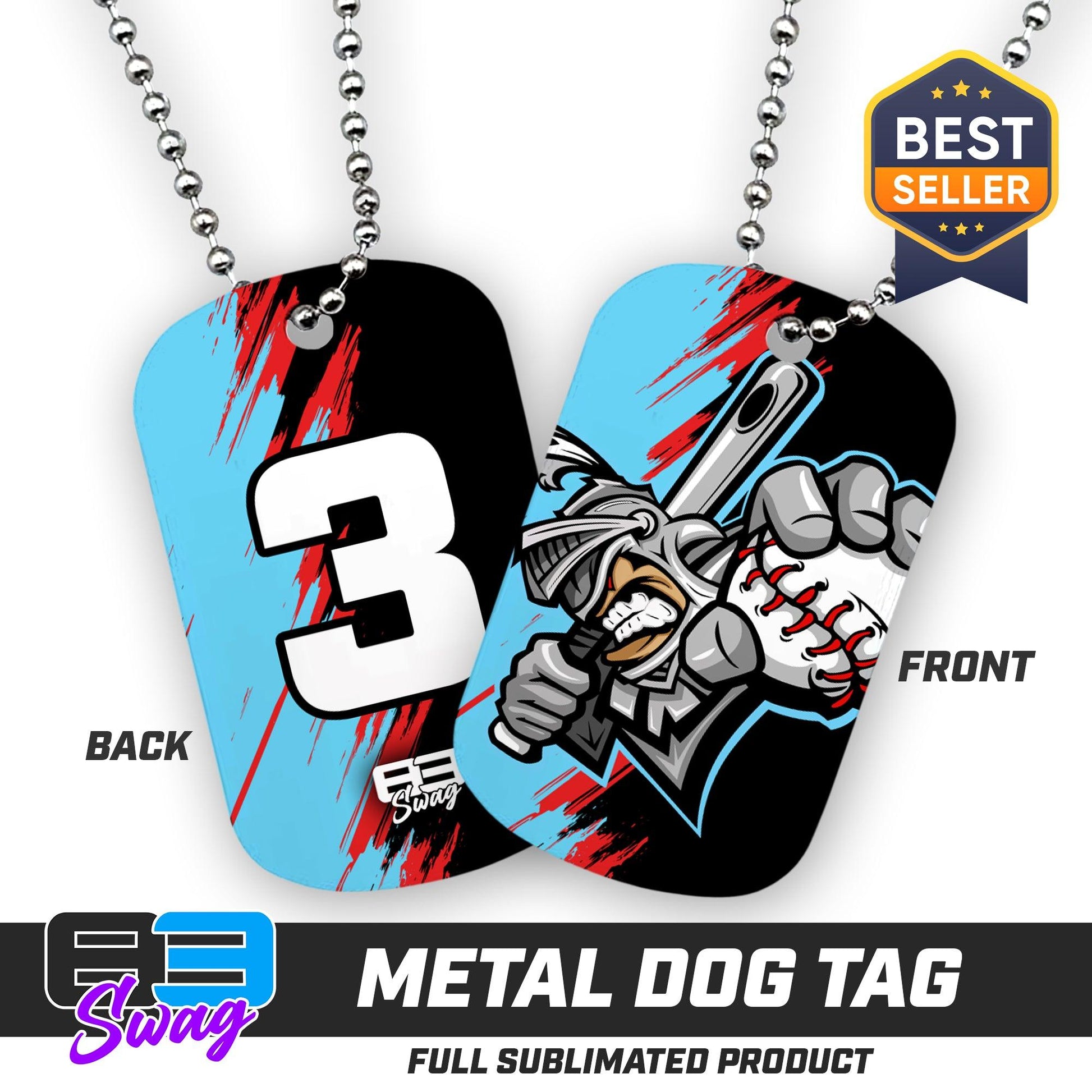 Double Sided Dog Tag - Knights Baseball 2024 FALL EDITION - 83Swag