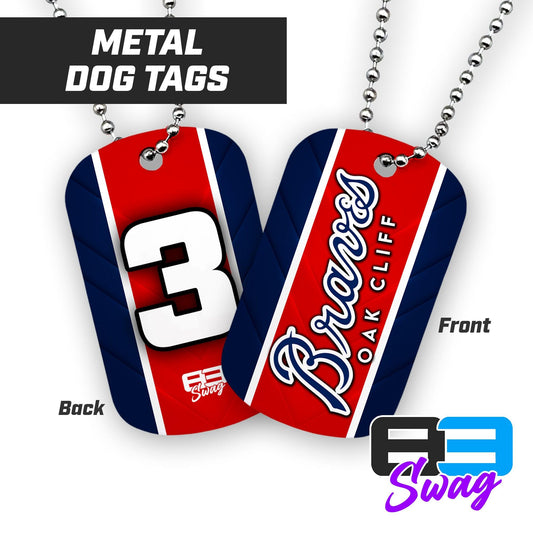 Double Sided Dog Tag - Oak Cliff Braves Baseball - 83Swag