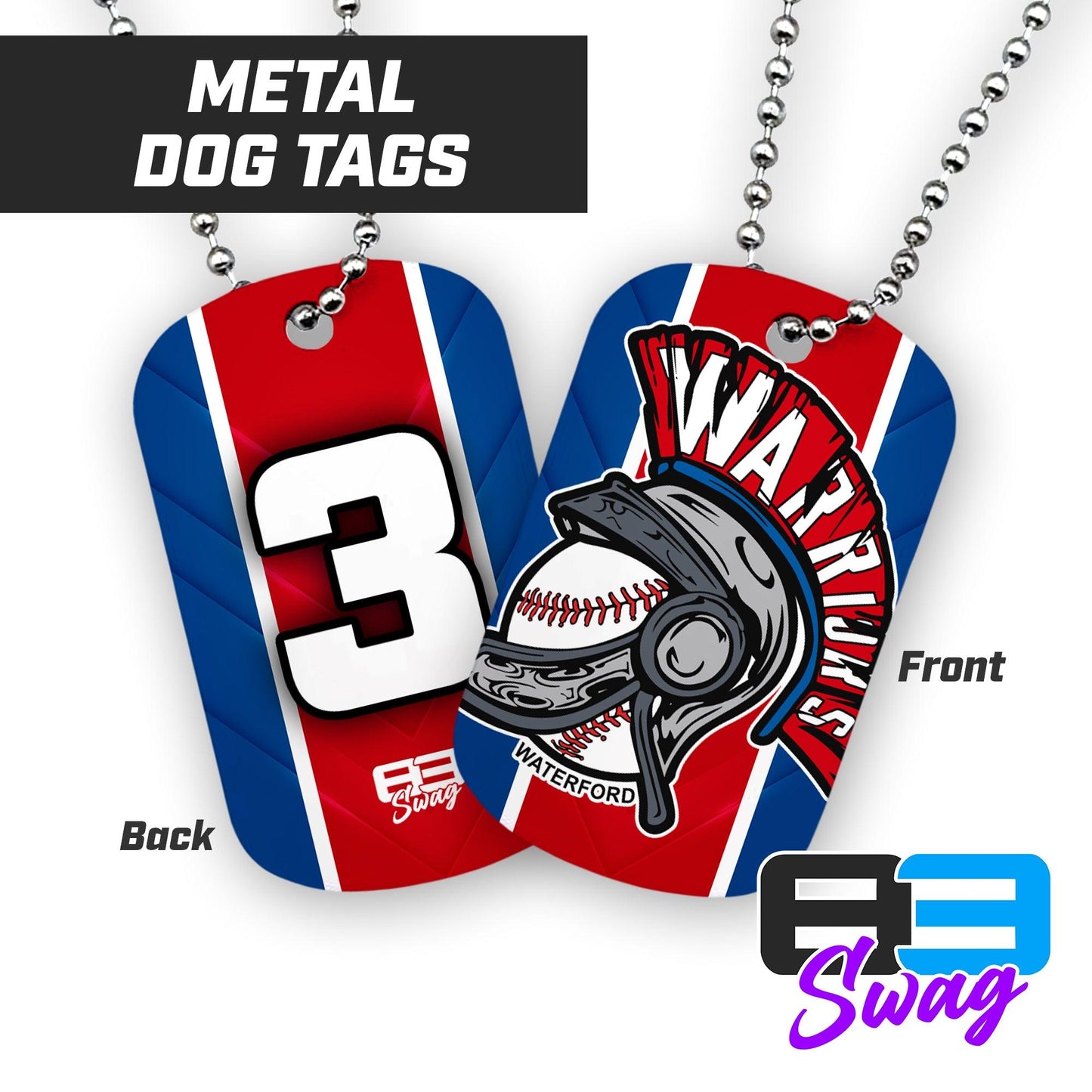 Double Sided Dog Tag - Waterford Warriors - 83Swag