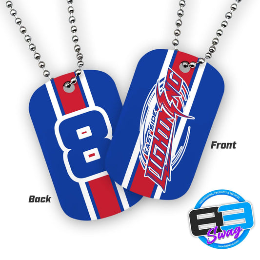 Double Sided Dog Tags - Includes Chain - East Side Lightning - 83Swag