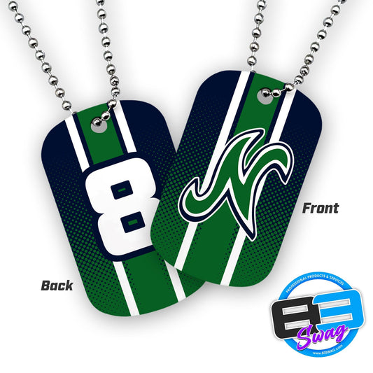 Double Sided Dog Tags - Includes Chain - Northwood 11U Majors - 83Swag