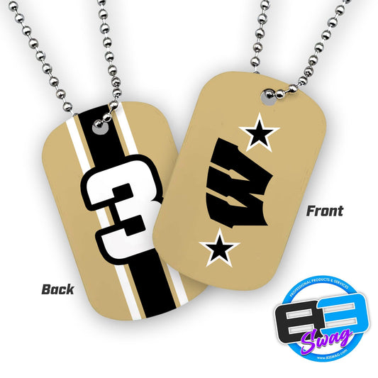 Double Sided Dog Tags - Includes Chain - SYA West Baseball - 83Swag