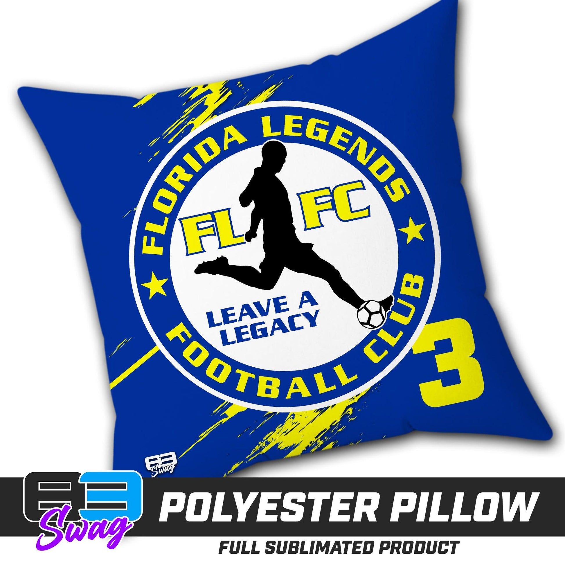 Double Sided Polyester Square Pillow - Florida Legends FC - 83Swag