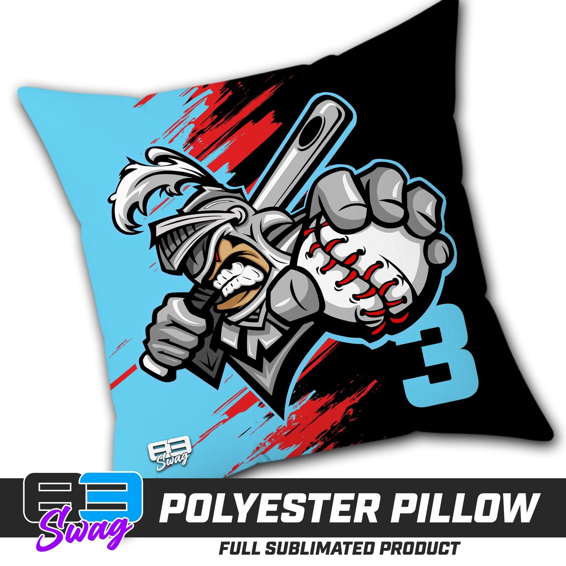 Double Sided Polyester Square Pillow - Knights Baseball 2024 FALL EDITION - 83Swag