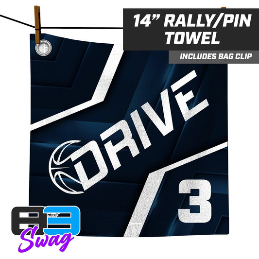 Drive Basketball - 14"x14" Rally Towel - 83Swag