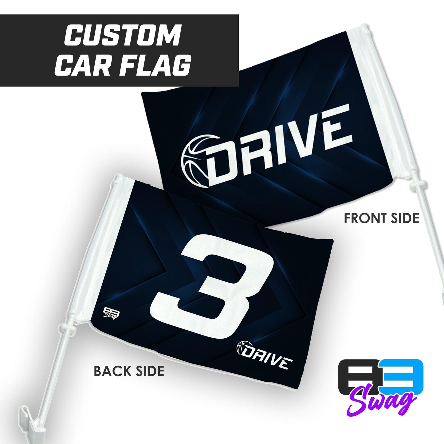 Drive Basketball - Car Flag - 83Swag