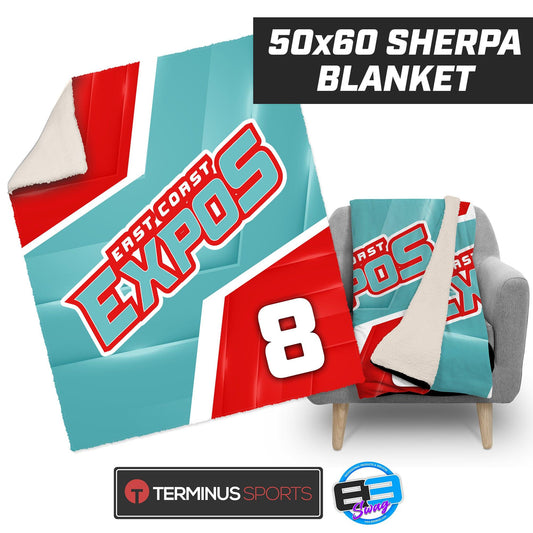 East Coast Expos - 50”x60” Plush Sherpa Blanket - 83Swag