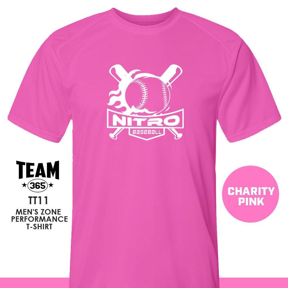 East TN Nitro Baseball 2024 Edition - CHARITY PINK - Crew - Performance T-Shirt - 83Swag