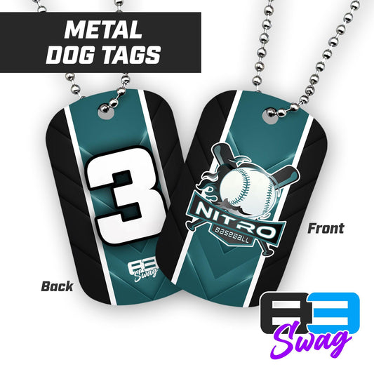 East TN Nitro Baseball 2024 Edition - Double Sided Dog Tags - Includes Chain - 83Swag