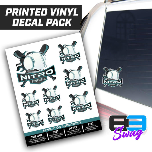 East TN Nitro Baseball 2024 Edition - Logo Decal Pack Sheet - 83Swag