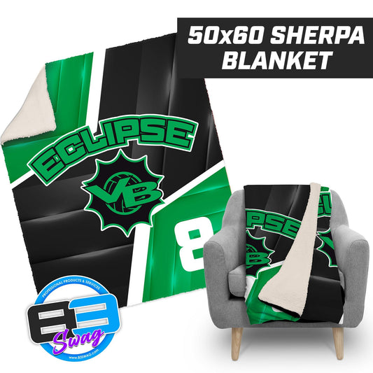 Eclipse Volleyball - 50”x60” Plush Sherpa Blanket - 83Swag