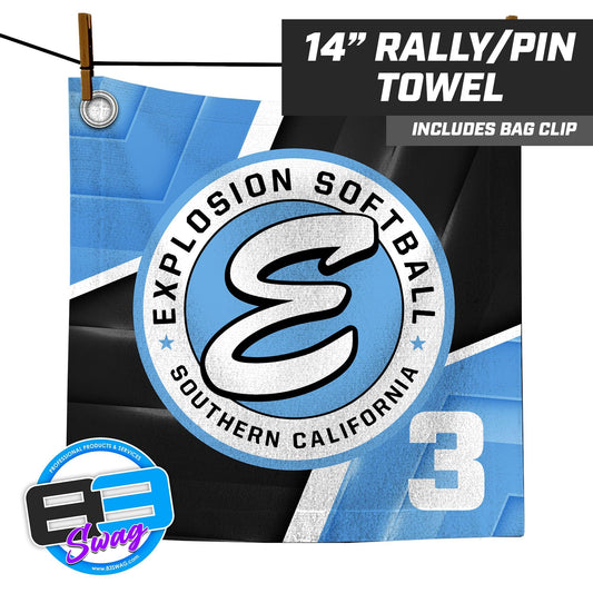 Explosion Softball - 14"x14" Rally Towel - 83Swag