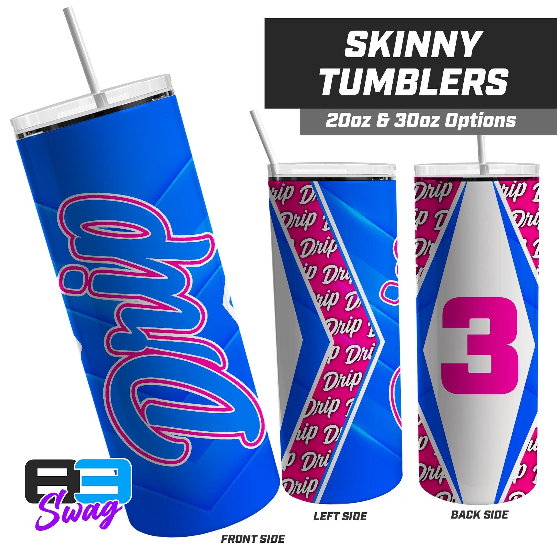 Florida Drip Baseball 2024 Edition - 20oz & 30oz Skinny Tumbler - 83Swag