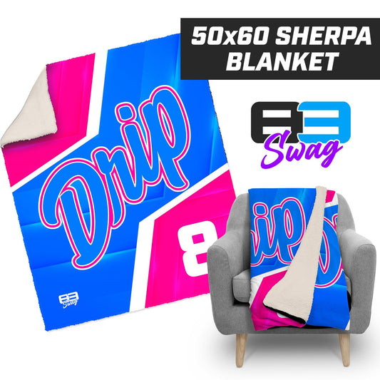 Florida Drip Baseball 2024 Edition - 50”x60” Plush Sherpa Blanket - 83Swag