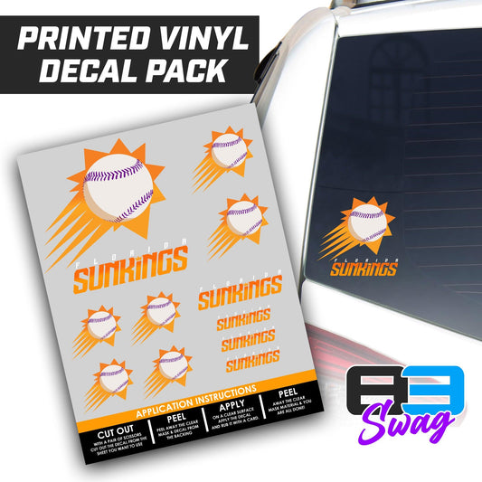 FLORIDA SUNKINGS Baseball 2024 Edition - Logo Decal Pack Sheet - 83Swag