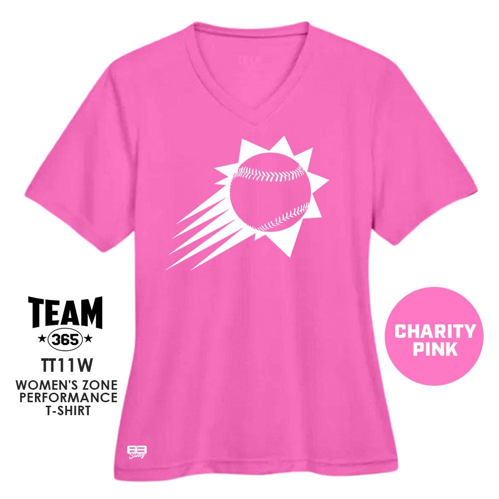 FLORIDA SUNKINGS Baseball V2 - CHARITY PINK - Cool & Dry Performance Women's Shirt - 83Swag