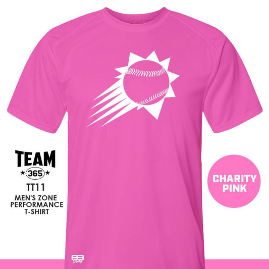 FLORIDA SUNKINGS Baseball V2 - CHARITY PINK - Crew - Performance T-Shirt - 83Swag