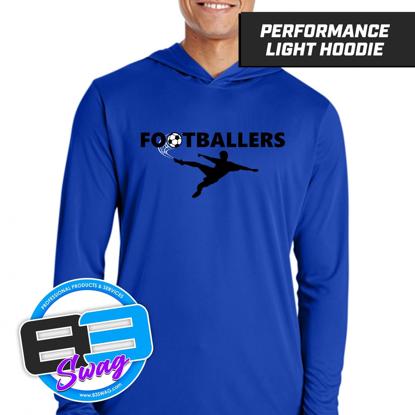 Footballers Soccer - Lightweight Performance Hoodie - 83Swag