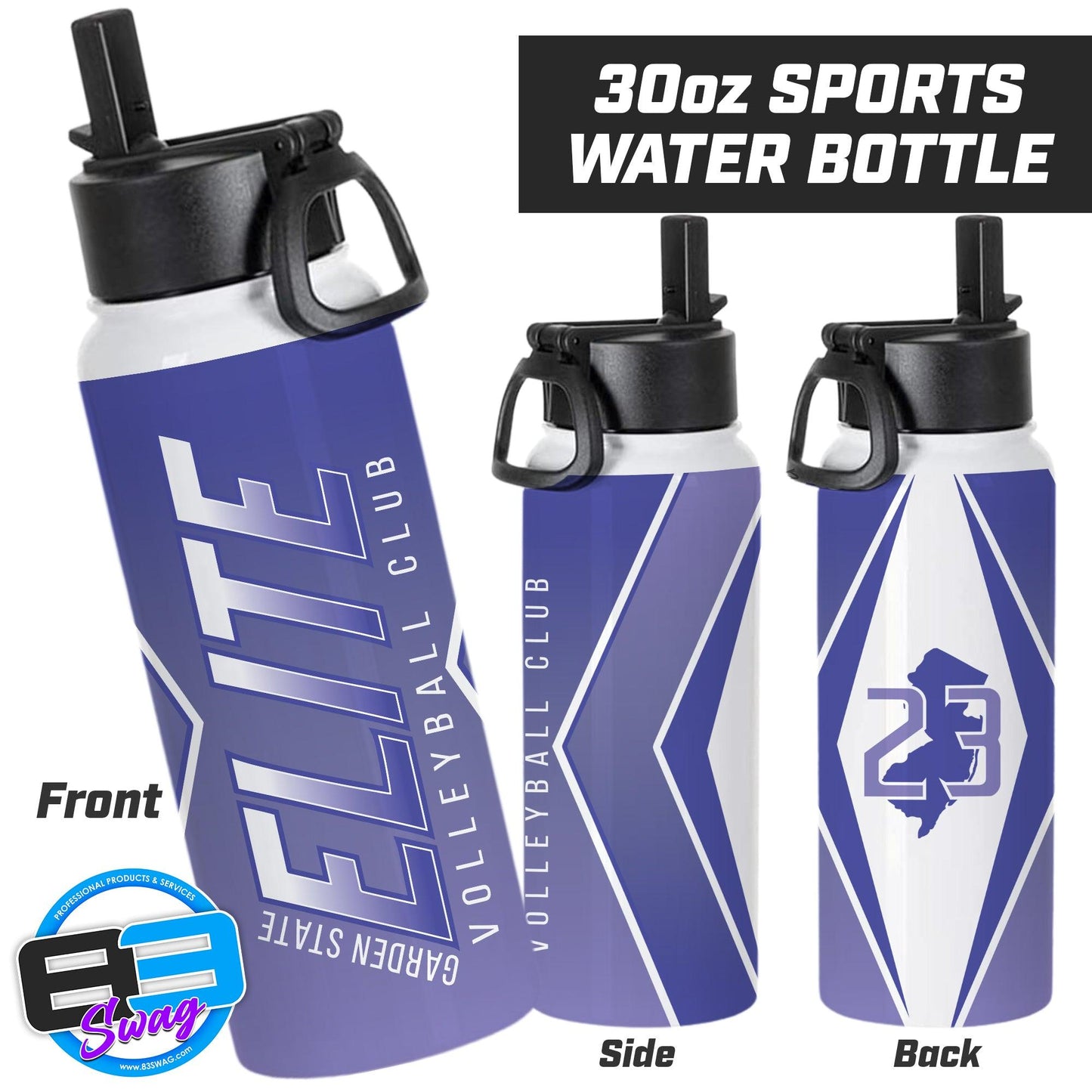 Garden State Elite Volleyball 2023 - 30oz Sports Tumbler - 83Swag