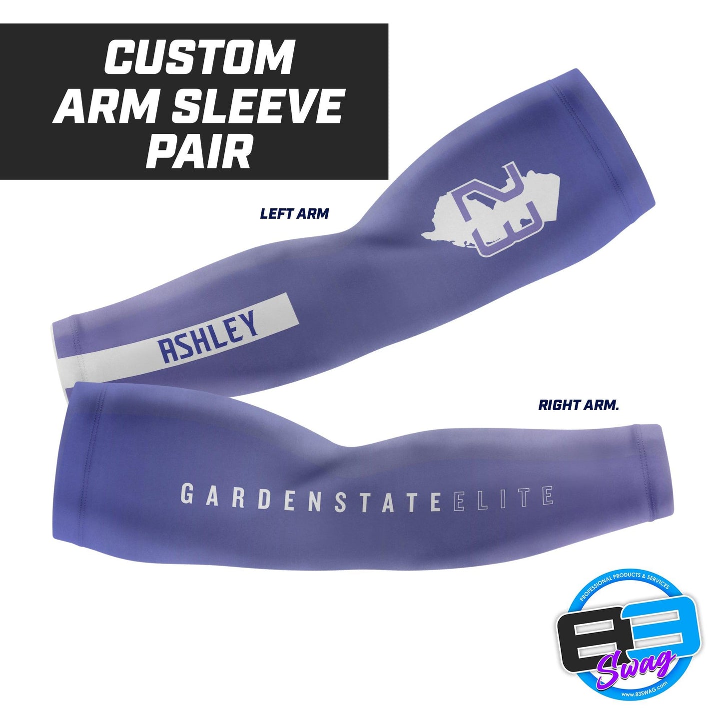 Garden State Elite Volleyball 2023 - Arm Sleeve SET - 83Swag