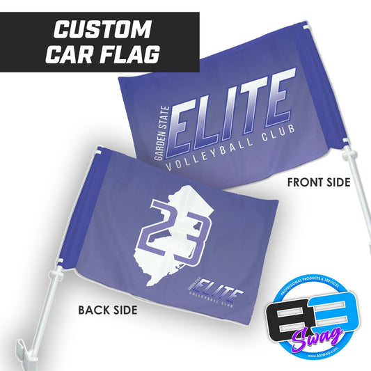 Garden State Elite Volleyball 2023 - Car Flag - 83Swag