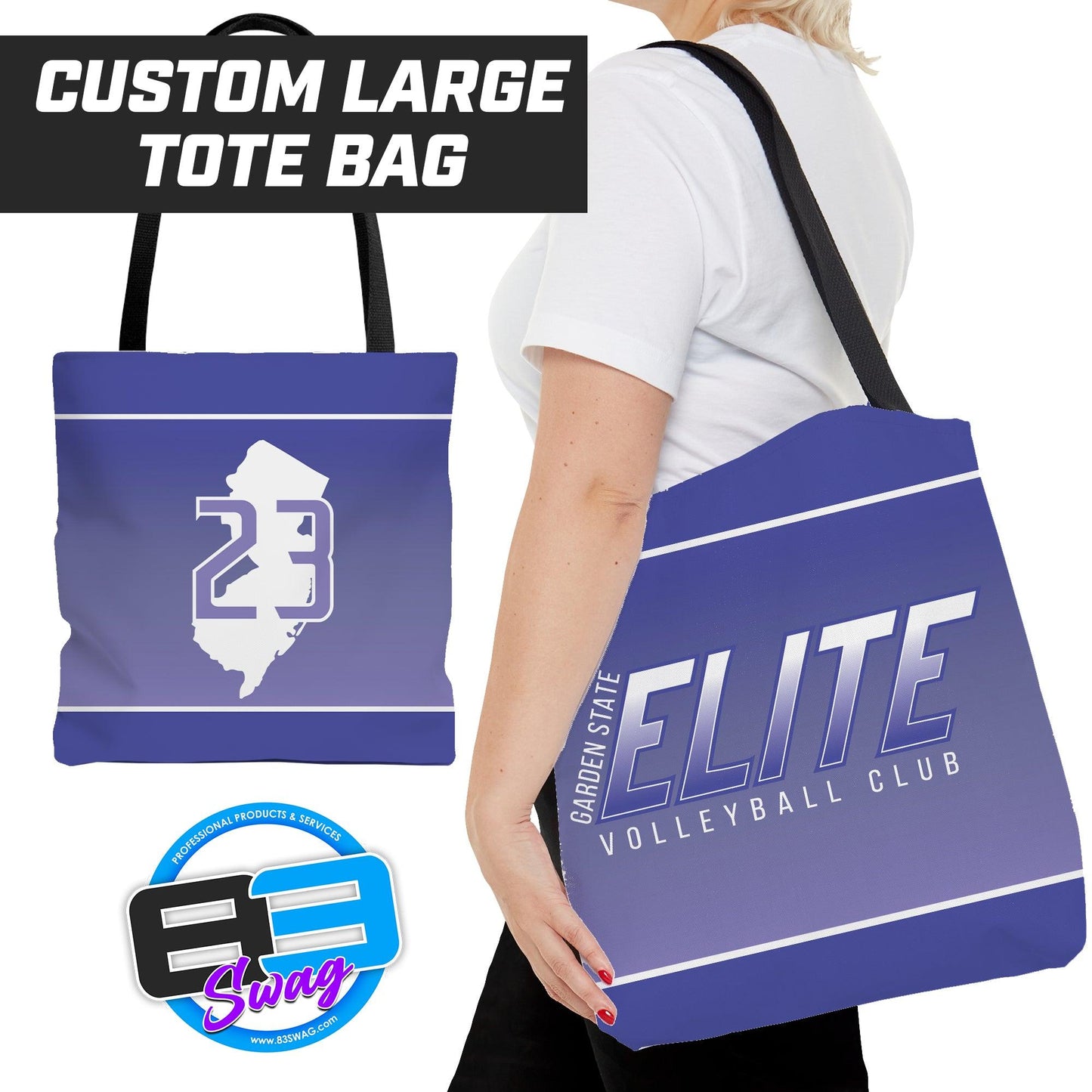 Garden State Elite Volleyball 2023 - Tote Bag - 83Swag