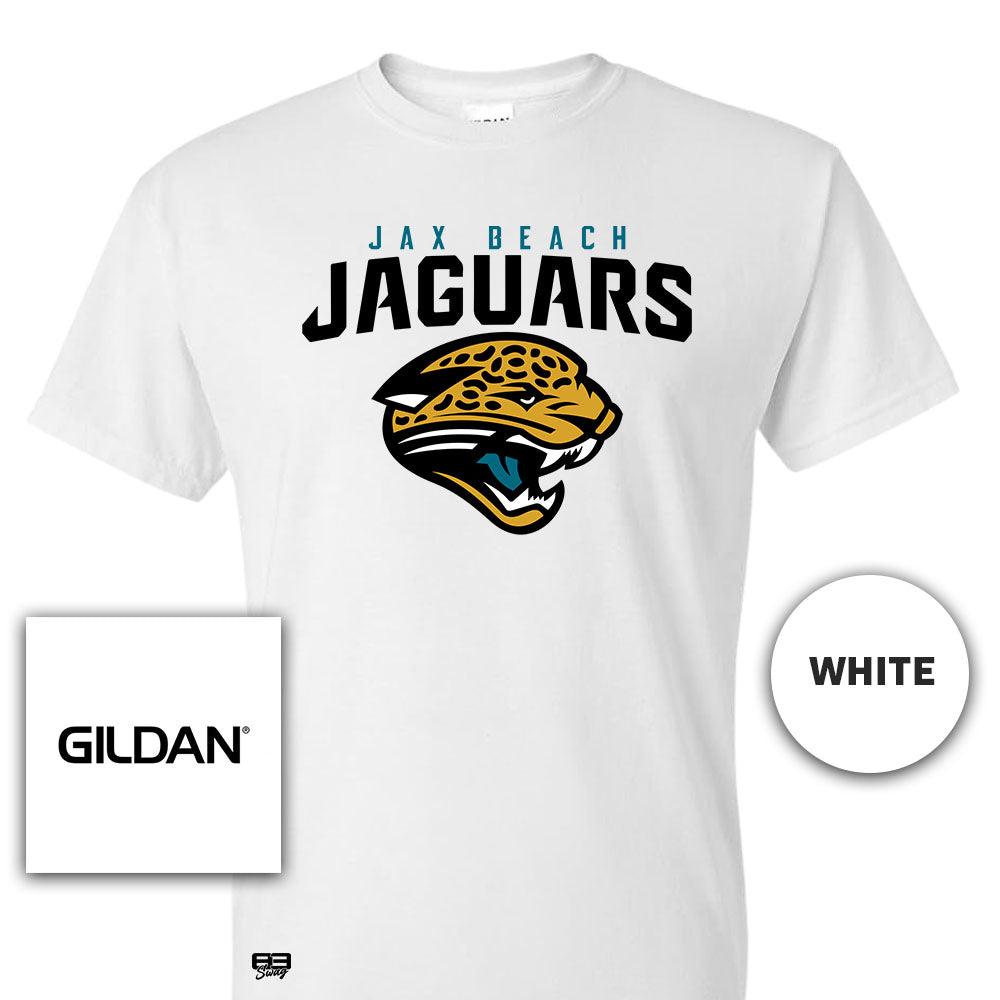 Gildan Youth & Adult 5.5 oz, 50-50 T-Shirt - Jax Beach Jaguars Football - 83Swag