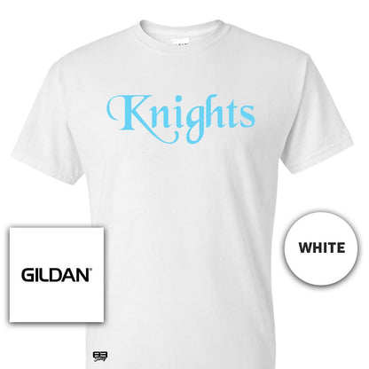 Gildan Youth & Adult 5.5 oz, 50-50 T-Shirt - Knights Baseball 2024 FALL EDITION V2 - 83Swag