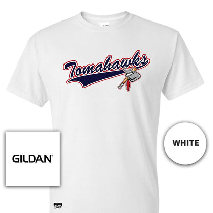 Gildan Youth & Adult 5.5 oz, 50-50 T-Shirt - Land O Lakes Tomahawks Baseball - 83Swag