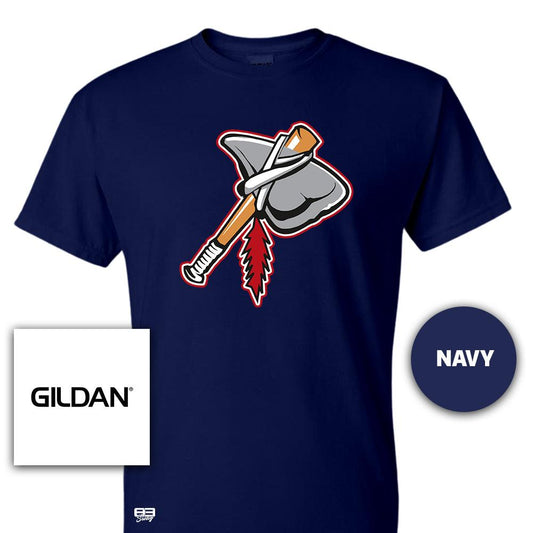 Gildan Youth & Adult 5.5 oz, 50-50 T-Shirt - Land O Lakes Tomahawks Baseball V2 - 83Swag