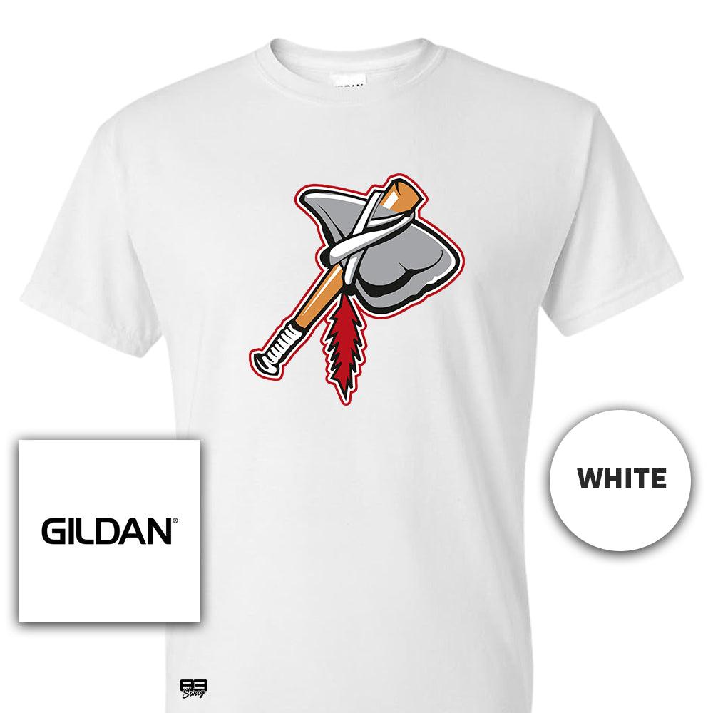 Gildan Youth & Adult 5.5 oz, 50-50 T-Shirt - Land O Lakes Tomahawks Baseball V2 - 83Swag