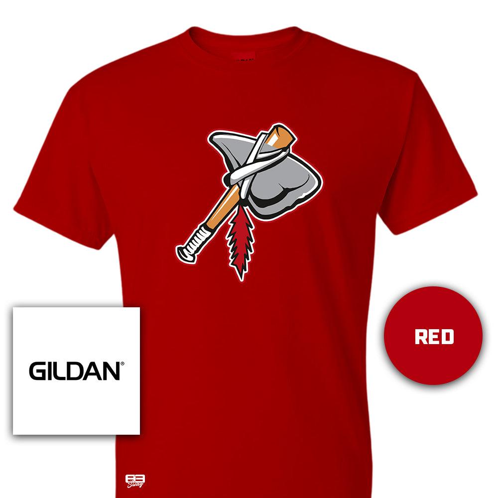 Gildan Youth & Adult 5.5 oz, 50-50 T-Shirt - Land O Lakes Tomahawks Baseball V2 - 83Swag