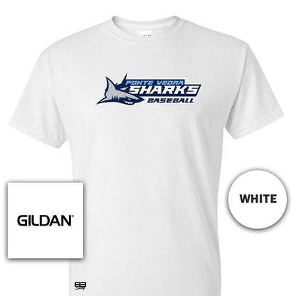 Gildan Youth & Adult 5.5 oz, 50-50 T-Shirt - Ponte Vedra Sharks Baseball - 83Swag