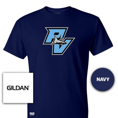 Gildan Youth & Adult 5.5 oz, 50-50 T-Shirt - Ponte Vedra Sharks Baseball V2 - 83Swag