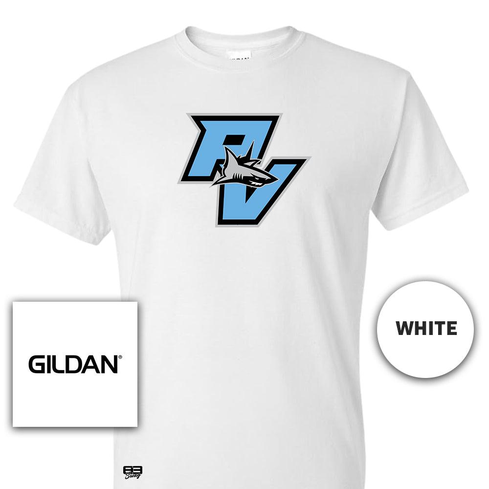 Gildan Youth & Adult 5.5 oz, 50-50 T-Shirt - Ponte Vedra Sharks Baseball V2 - 83Swag